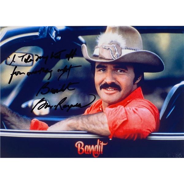 Smokey and The Bandit Burt Reynolds facsimile signed movie photo