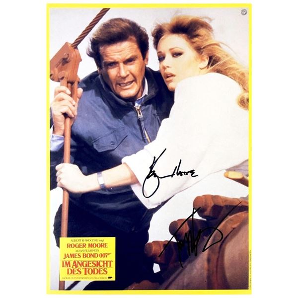 A View to a Kill Roger Moore facsimile signed movie photo