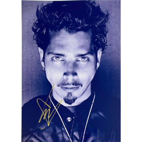 Chris Cornell facsimile signed  photo