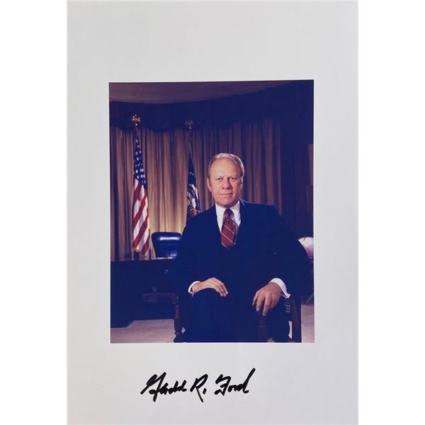 Gerald Ford facsimile signed  photo