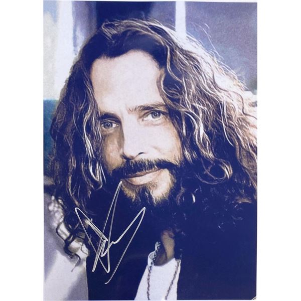 Chris Cornell facsimile signed  photo