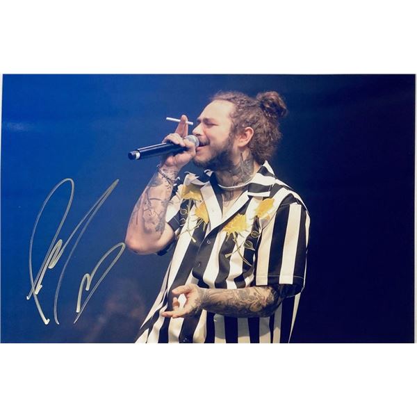 Post Malone facsimile signed  photo