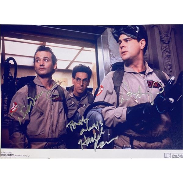 Ghostbusters cast facsimile signed  movie photo