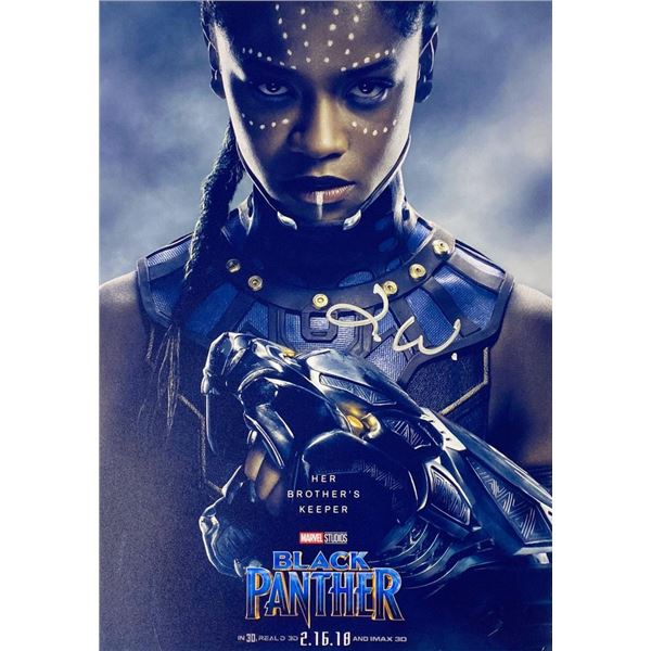 Black Panther Letitia Wright facsimile signed  movie photo