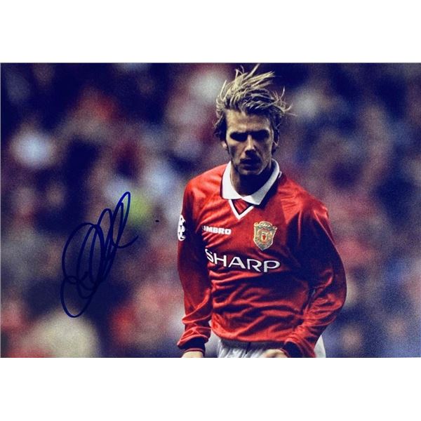 David Beckham facsimile signed  photo