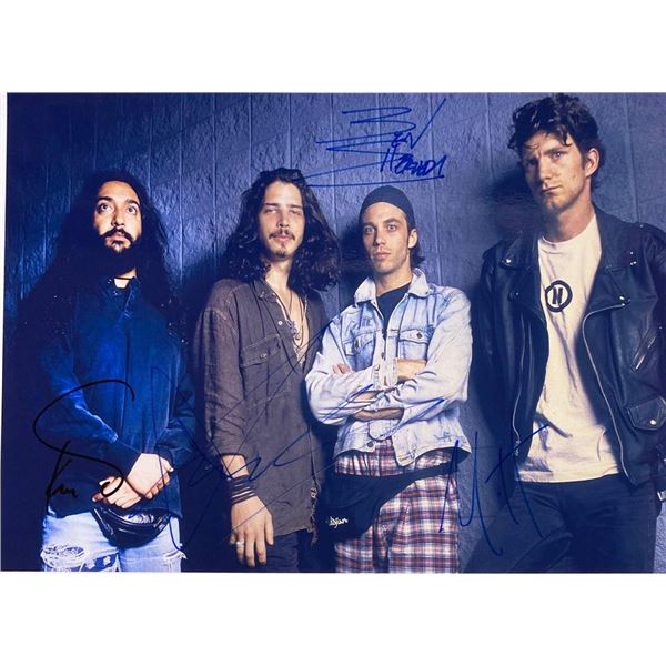 Soundgarden band facsimile signed  photo