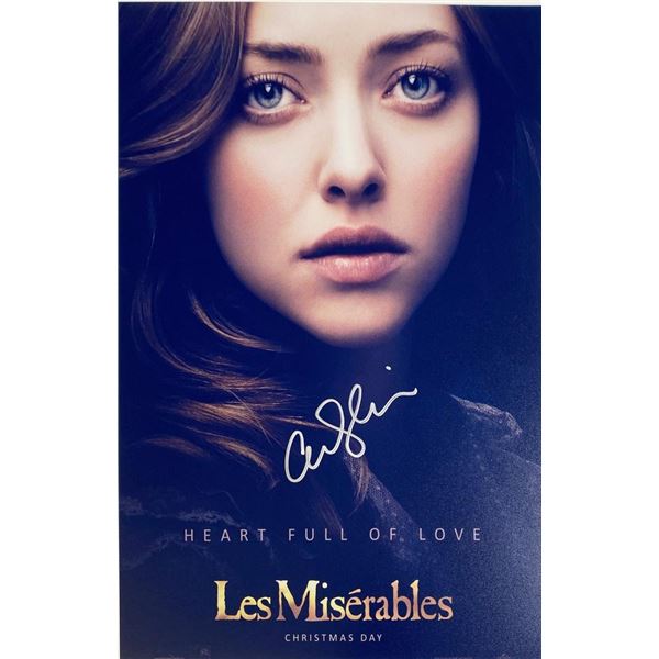 Les Miserables Amanda Seyfried facsimile signed  movie photo