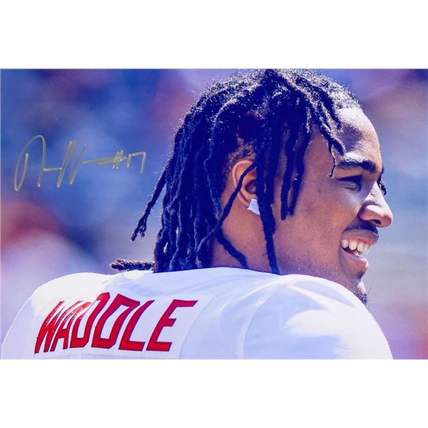 Jaylen Waddle facsimile signed photo