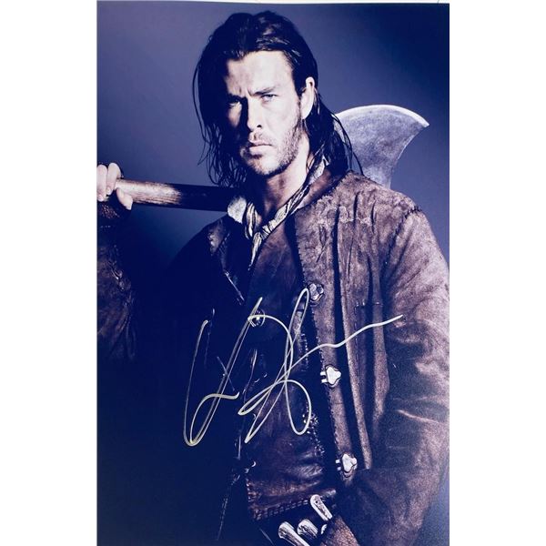 The Huntsman Chris Hemsworth facsimile signed movie photo
