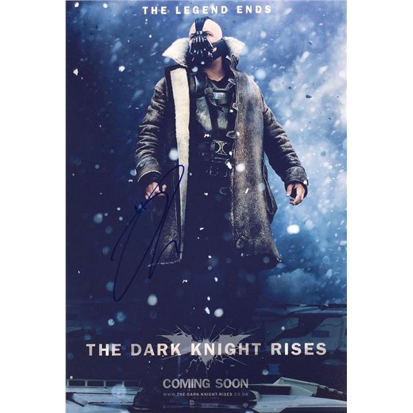 The Dark Knight Rises Tom Hardy facsimile signed  movie photo