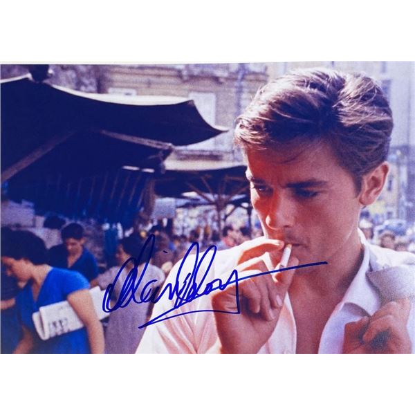 Alain Delon facsimile signed  movie photo