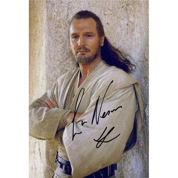 Star Wars Liam Neeson facsimile signed photo