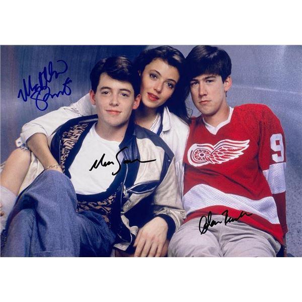 Ferris Bueller's Day Off cast facsimile signed  photo