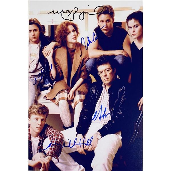 The Breakfast Club cast facsimile signed movie photo