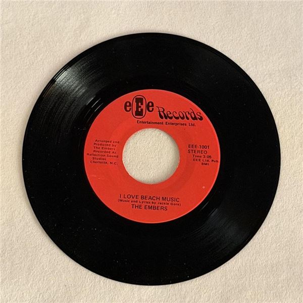 The Embers I Love Beach Music 45 Album