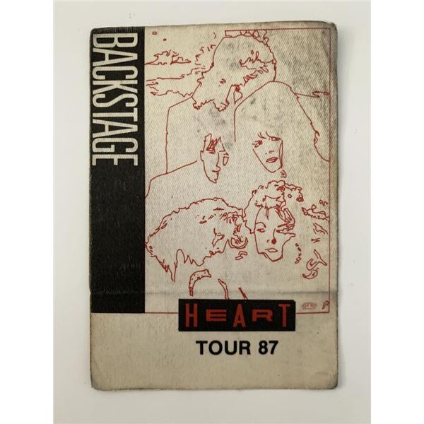 Heart '87 Tour Backstage Pass