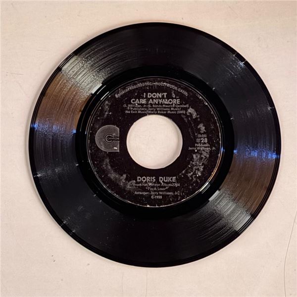 Doris Duke I Don't Care Anymore 45 Album
