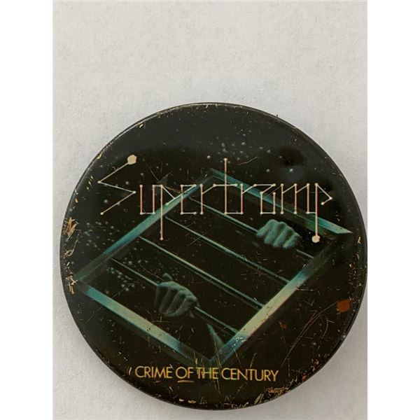 Supertramp Crime of the Century vintage concert pin