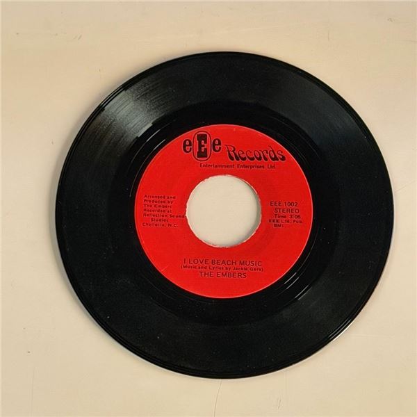 The Embers I Love Beach Music 45 Album