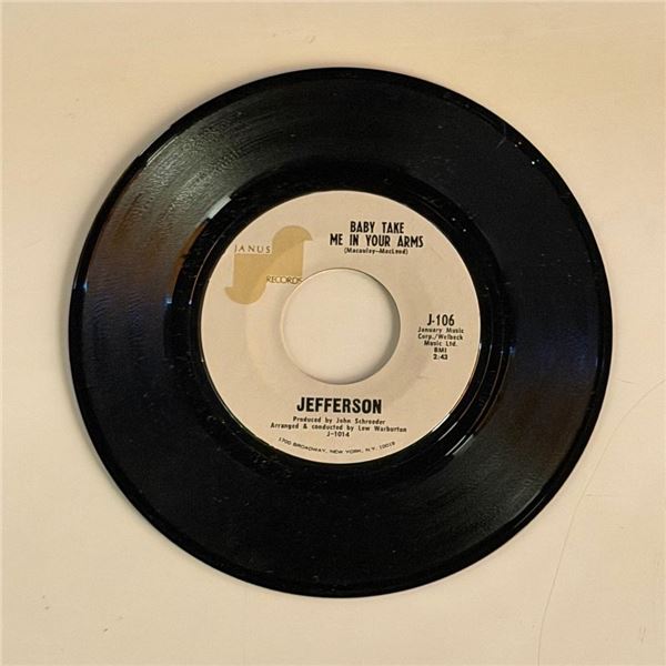 Jefferson Baby Take Me in Your Arms 45 Album