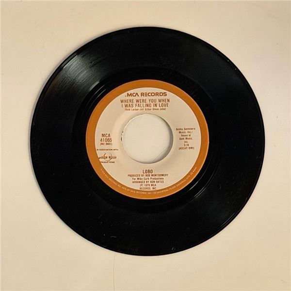 Lobo Where Were You When I Was Falling in Love 45 Album