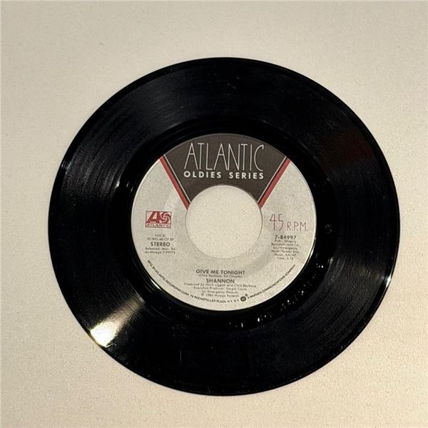 Shannon Give Me Tonight 45 Album