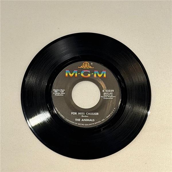 The Animals For Miss Caulker 45 Album