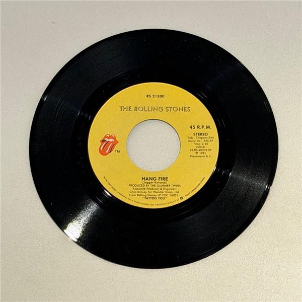 Rolling Stones Hang Fire 45 Album