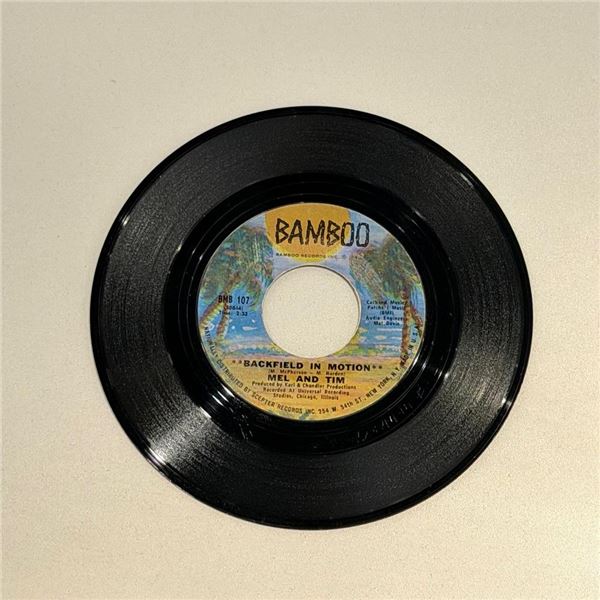 Mel and Tim Backfield in Motion 45 Album