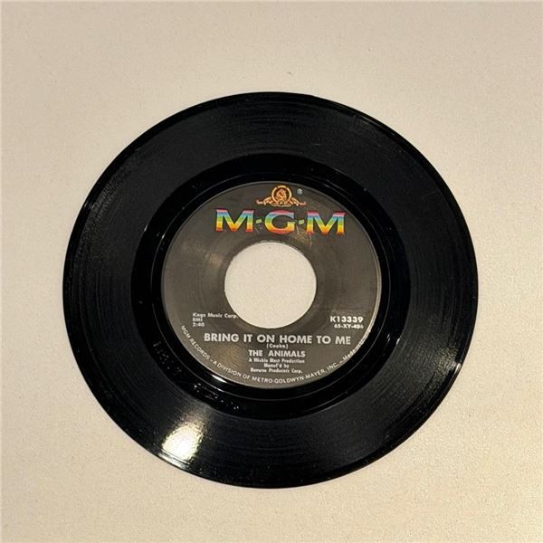 The Animals Bring It on Home to Me 45 Album