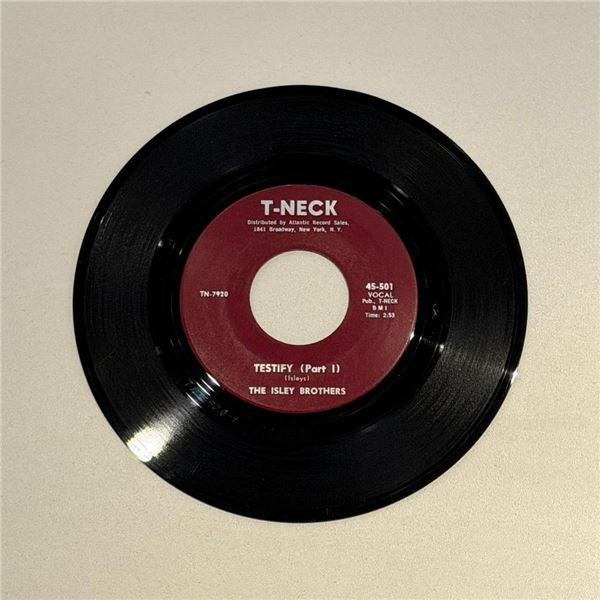 The Isley Brothers Testify 45 Album