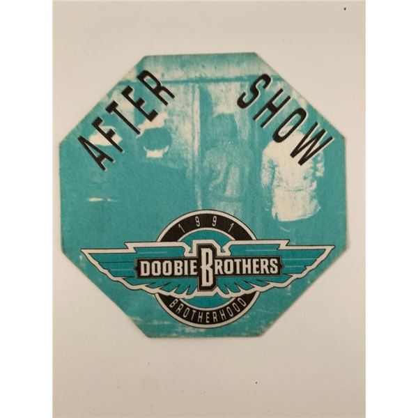 The Doobie Brothers 1991 Brotherhood Backstage Pass
