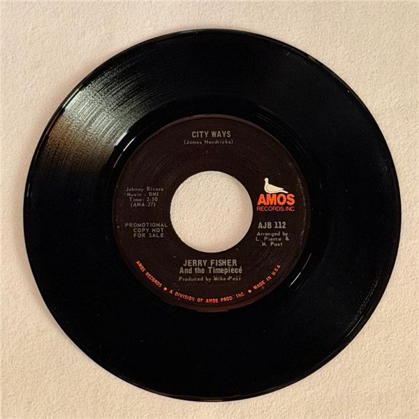 Jerry Fisher City Ways 45 Album