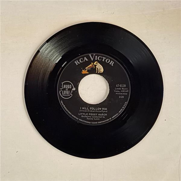 Little Peggy March I Will Follow Him 45 Album