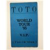 Image 1 : Toto 1987 World Tour Isolation Backstage Pass