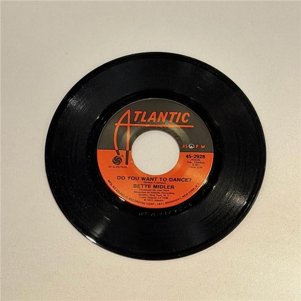 Bette Midler Do You Want to Dance 45 Album
