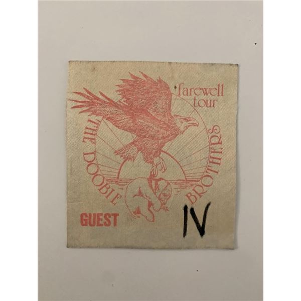 The Doobie Brothers Farewell Tour Backstage Pass