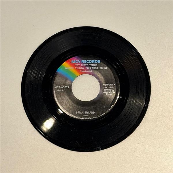 Brian Hyland Itsy Bitsy Teenie Weenie Yellow Polka Dot Bikini 45 Album