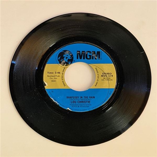 Lou Christie Rhapsody in the Rain 45 Album