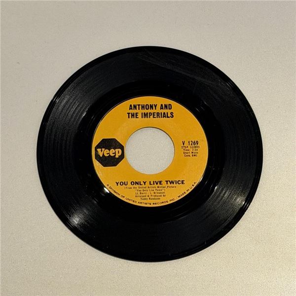 Anthony and the Imperials You Only Live Twice 45 Album