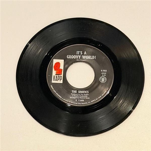 The Unifics It's A Groovy World 45 Album