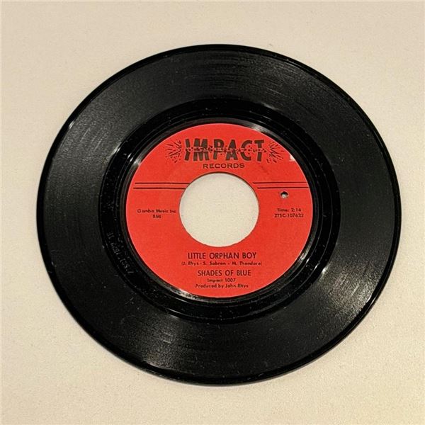 Shades of Blue Little Orphan Boy 45 Album