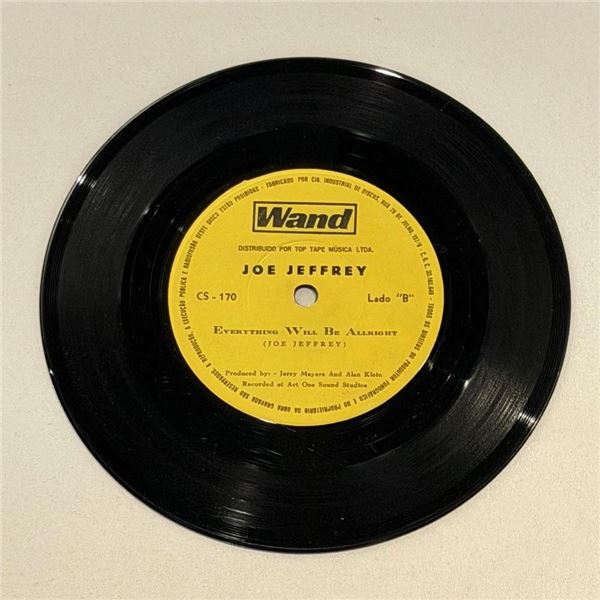 Joe Jeffrey Everything Will Be Allright 45 Album