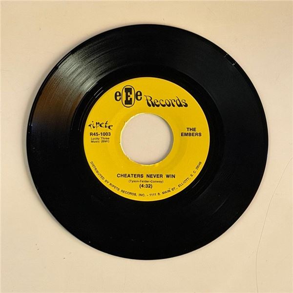 The Embers Cheaters Never Win 45 Album