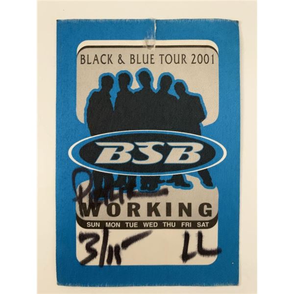 Backstreet Boys Black & Blue Tour 2001 Backstage Pass