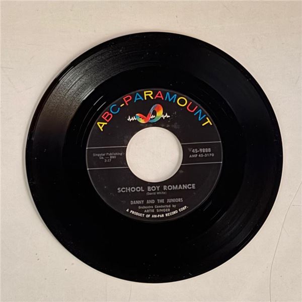 Danny and the Juniors School Boy Romance 45 Album