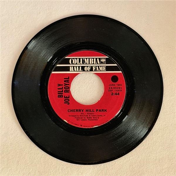 Billy Joe Royal Cherry Hill Park 45 Album