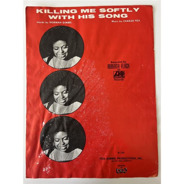 Roberta Flack Killing Me Softly with His Song music book