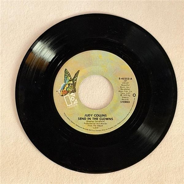 Judy Collins Send in the Clowns 45 Album