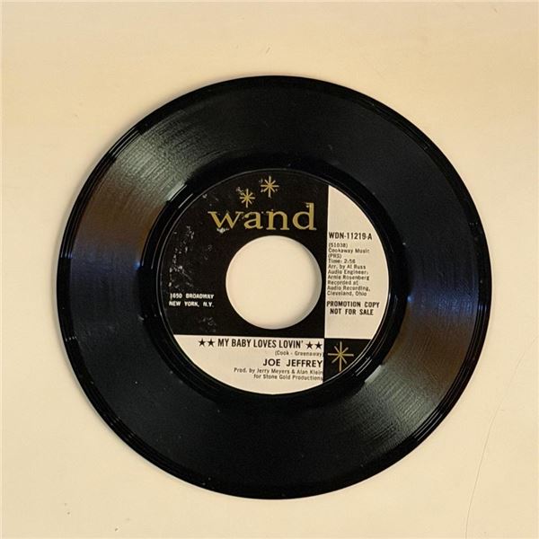 Joe Jeffrey My Baby Loves Lovin 45 Album